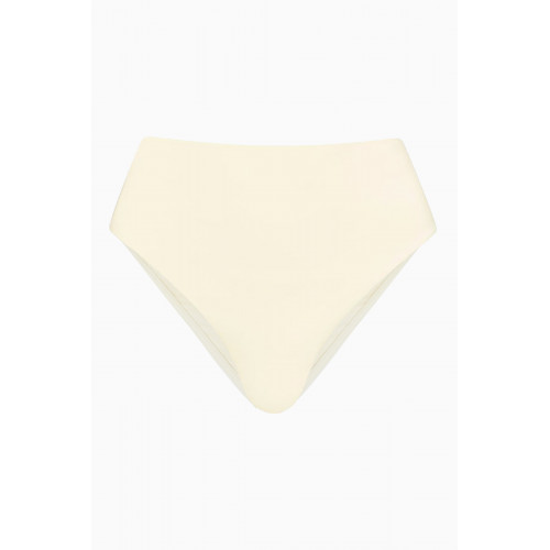 Bondi Born - Poppy High-waisted Bikini Bottom in Stretch Nylon