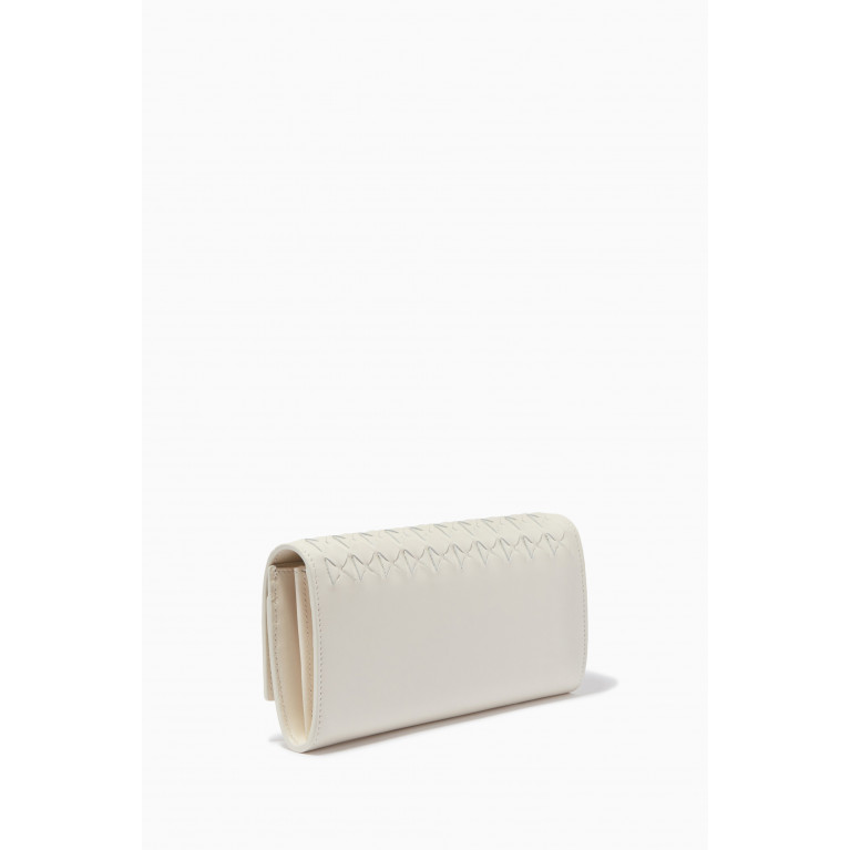 Serapian - Continental Wallet in Mosaico Leather Neutral