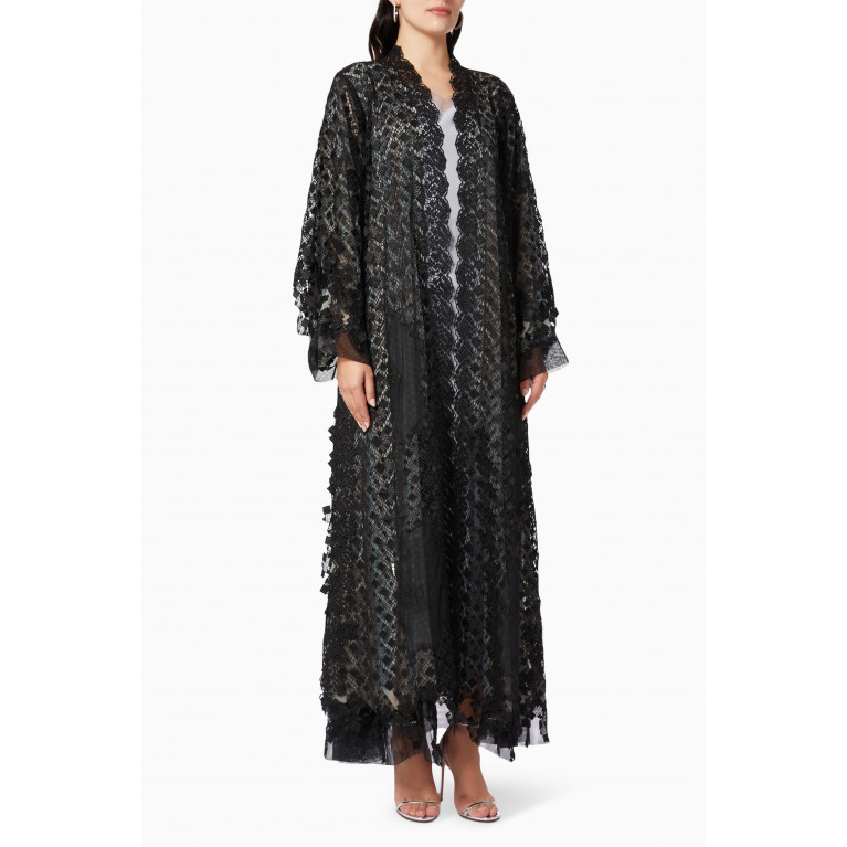 Pearl Haute Couture - Block Lace Abaya