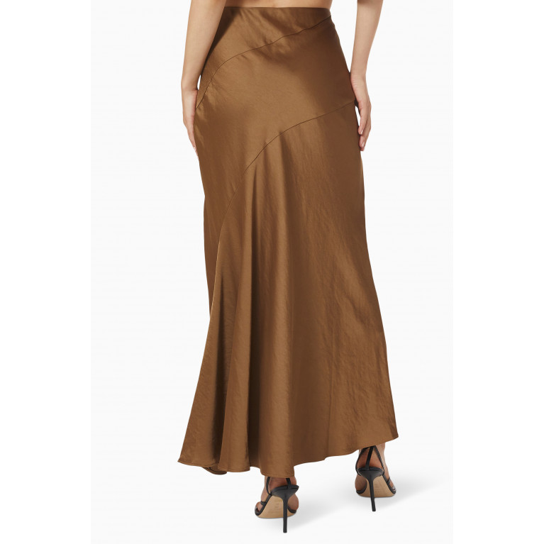 Significant Other - Mimi Skirt in Viscose Brown