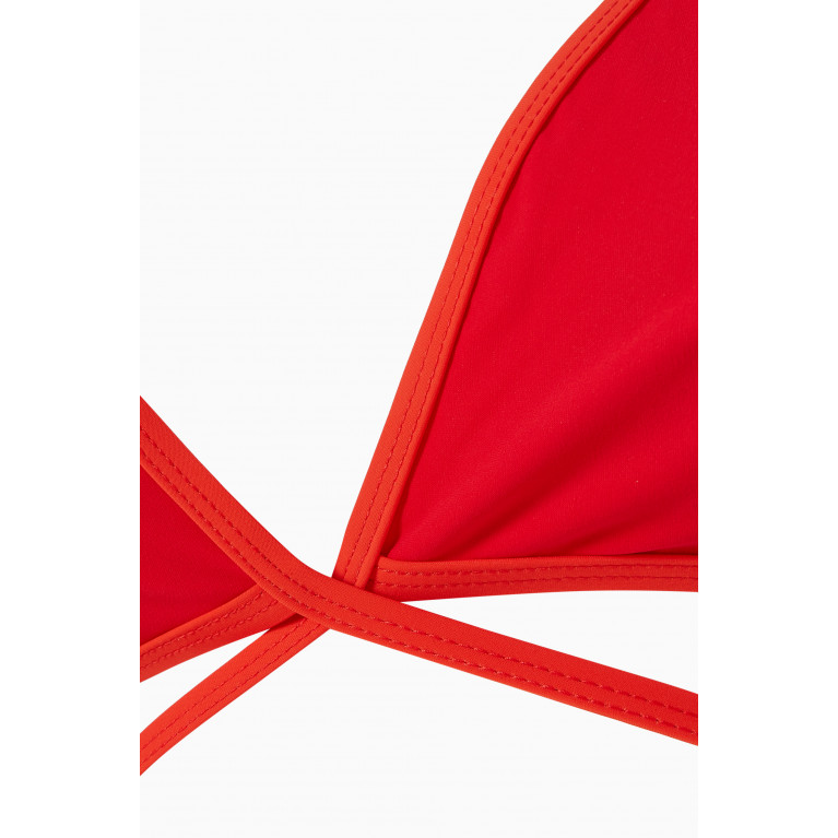 Christopher Esber - Looped Tie Bikini Top Red