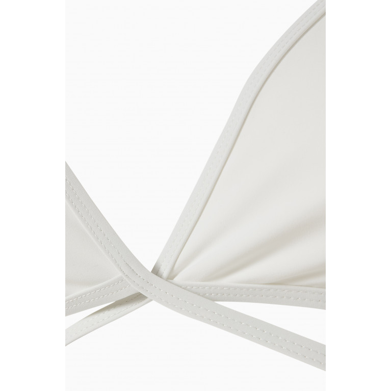 Christopher Esber - Looped Tie Bikini Top White