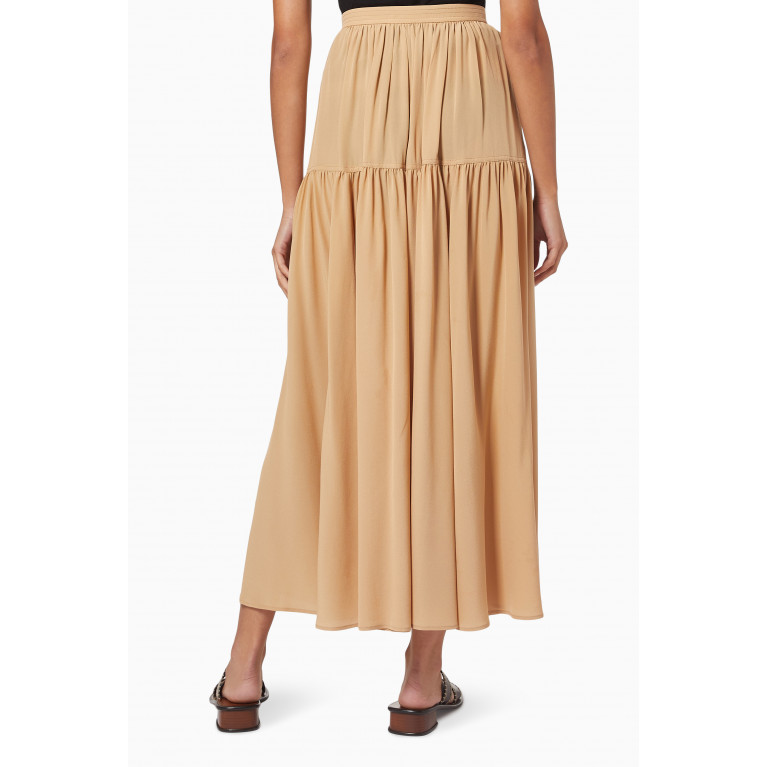 Chloé - Tiered Skirt in Crepe de Chine