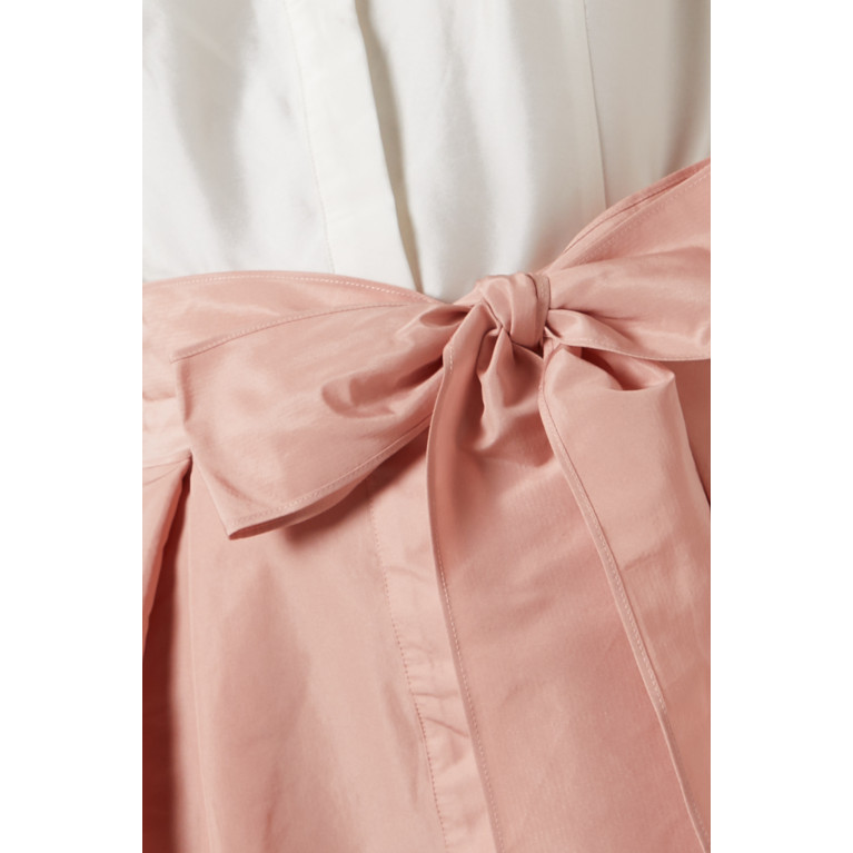 Teri Jon - Shirt Gown in Taffeta Pink