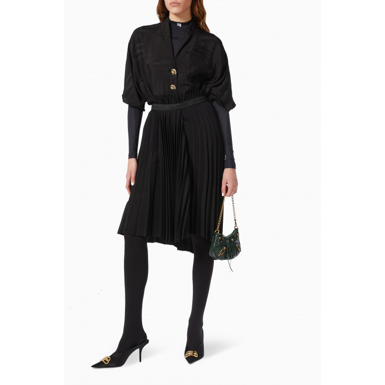 Balenciaga - Asymmetrical Skirt in Pleated Satin