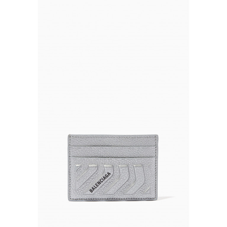Balenciaga - Car Card Holder in Metallic Grained Calfskin