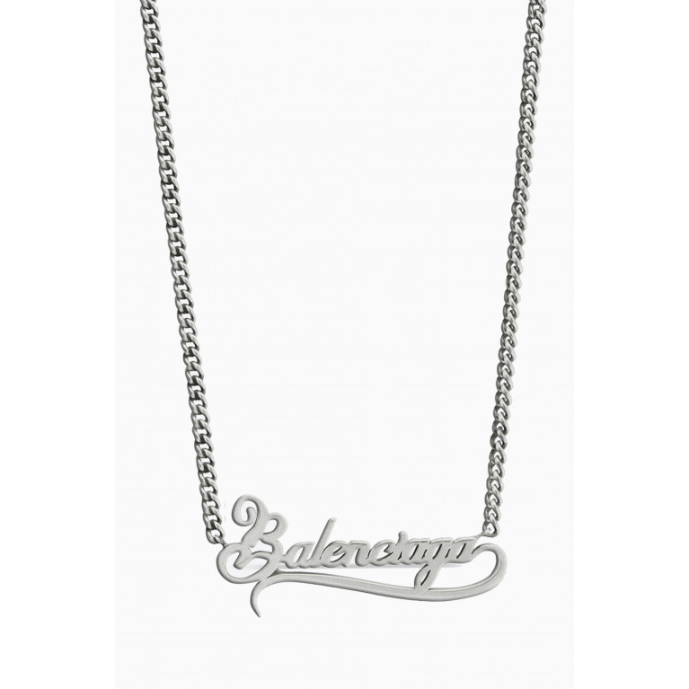 Balenciaga - Typo Valentine Necklace in Brass
