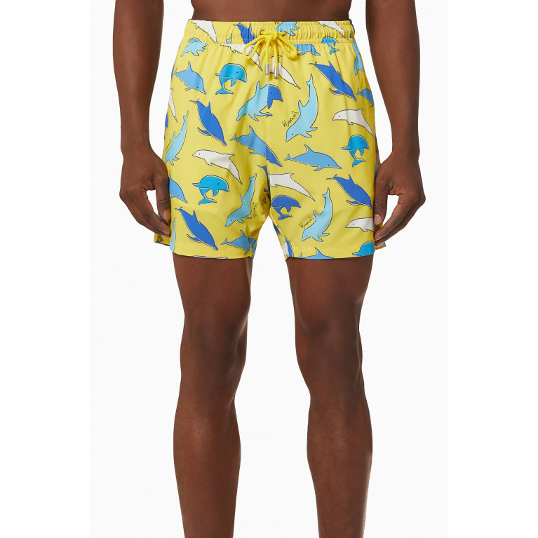 Bluemint - Arthus Stretch Swim Shorts Yellow