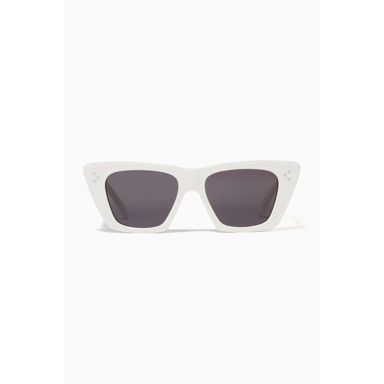 Celine - Cat-eye Sunglasses in Acetate White