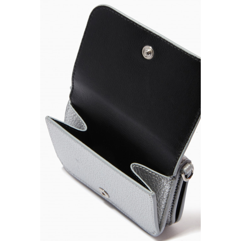 Balenciaga - Cash Mini Wallet on Chain in Metallic Calfskin