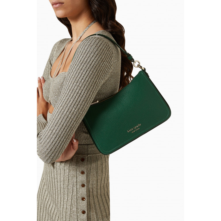 Kate Spade New York - Hudson Medium Crossbody Bag in Leather Green