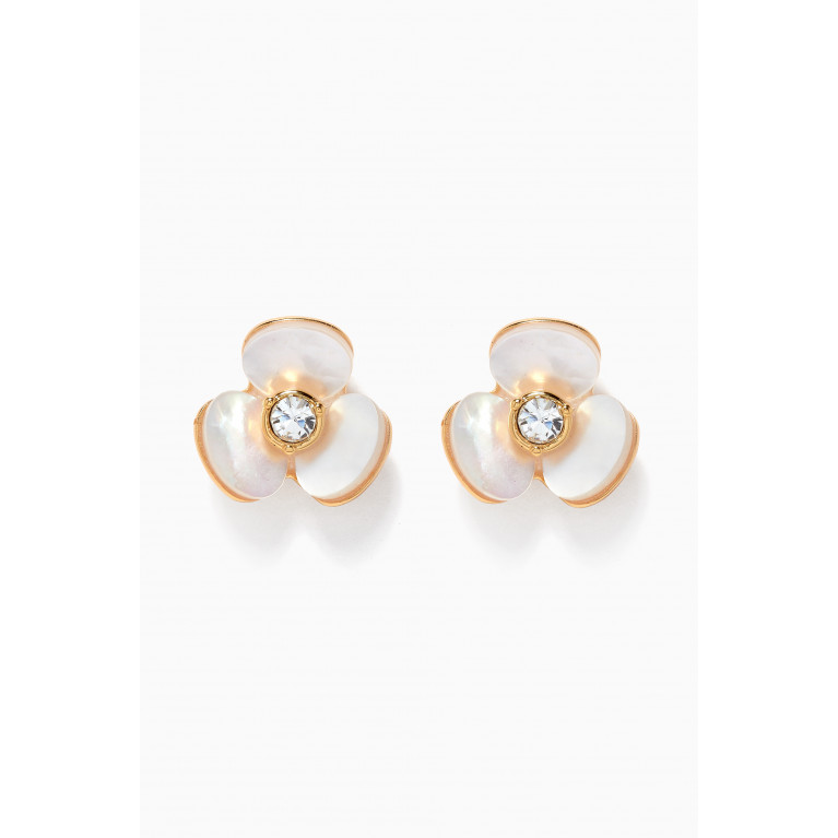 Kate Spade New York - Disco Pansy Studs in Metal