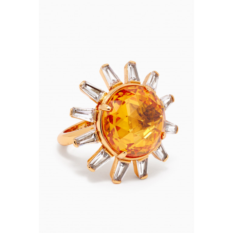 Kate Spade New York - Sunny CZ Ring in Gold-plated Metal