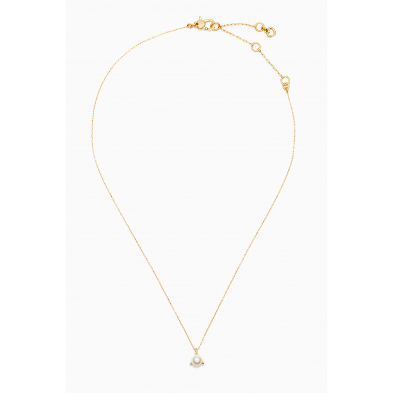 Kate Spade New York - Brilliant Statement Trio-Prong Pendant Necklace in Metal