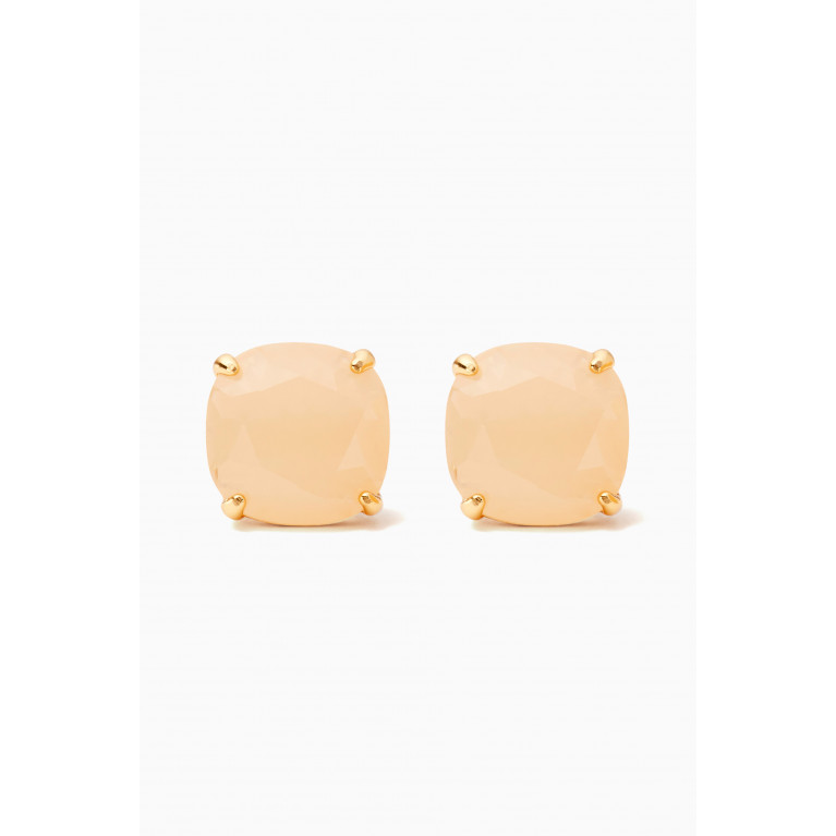 Kate Spade New York - KS Small Square Studs in 12kt Gold-plated Metal