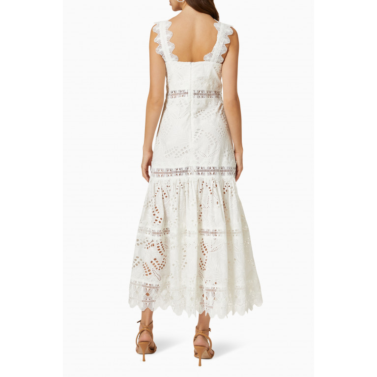 Waimari - Sireneuse Dress in Eyelet Cotton White