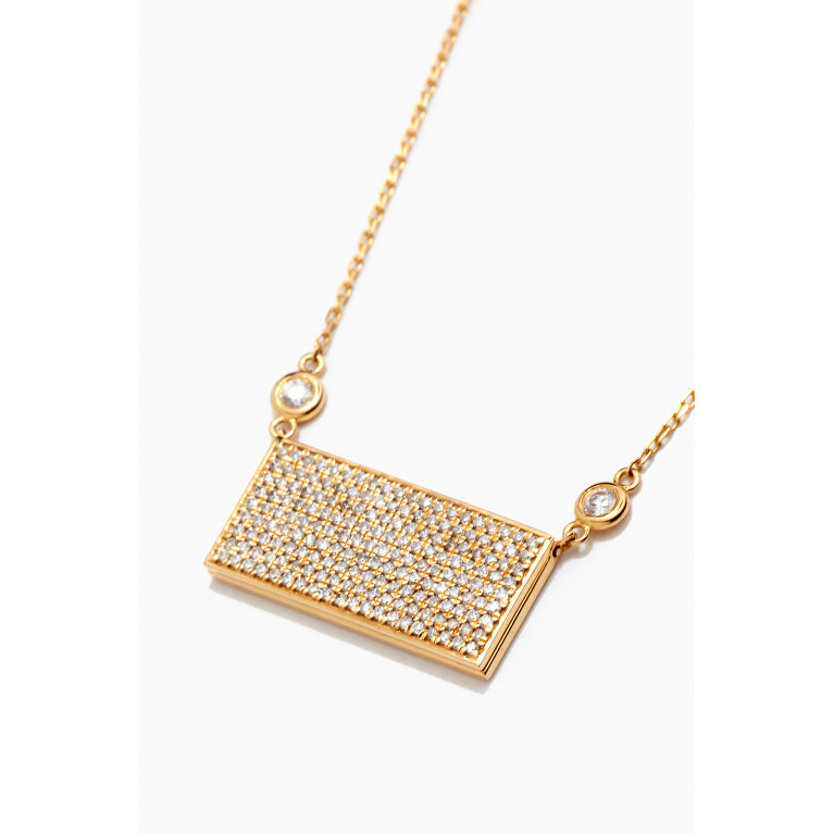 94 Jewelry - Mother's Day Diamond Necklace in Yellow Gold