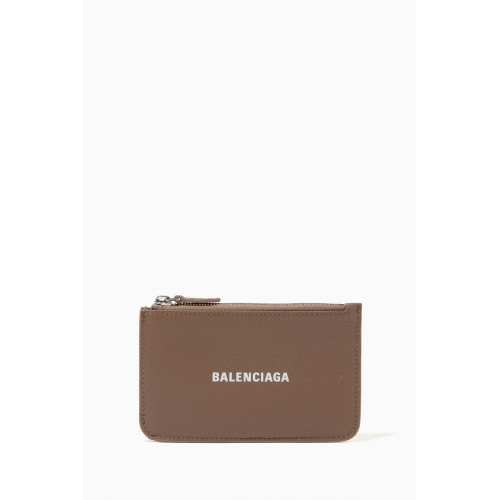 Balenciaga - Cash Large Long Coin & Card Holder in Grained Calfskin