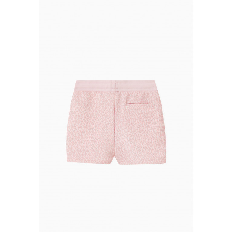 Michael Kors Kids - Monogram Jogging Shorts in Viscose Pink