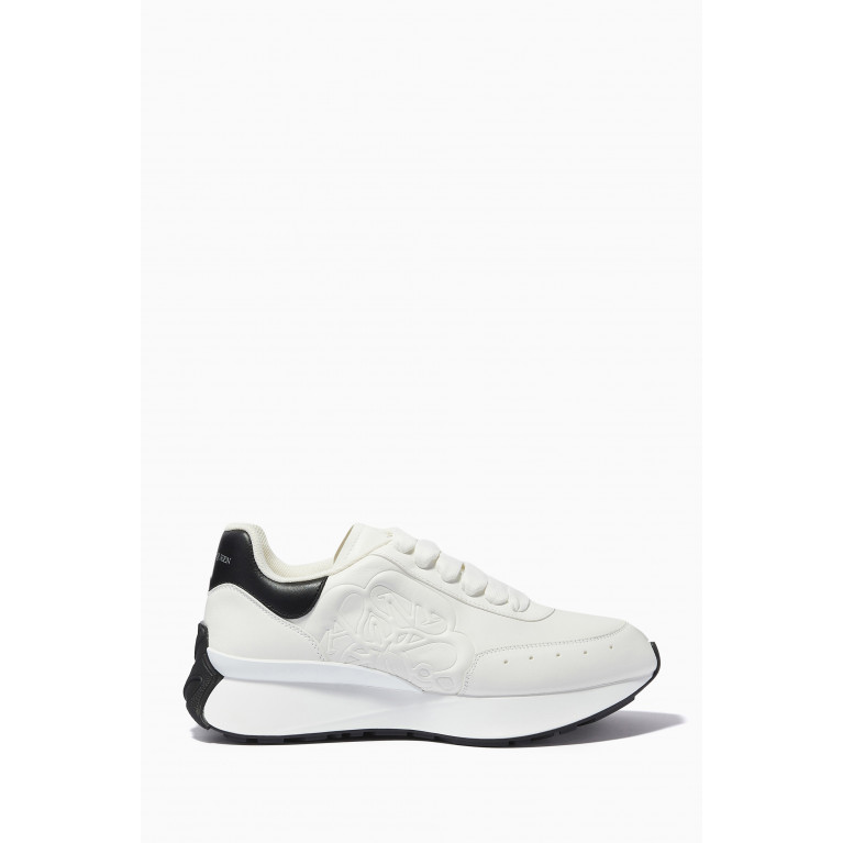 Alexander McQueen - Sprint Sneakers in Calfskin White