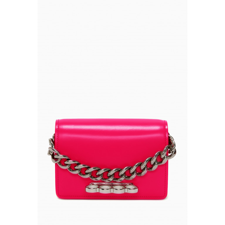Alexander McQueen - Mini Four Ring Chain Bag in Leather