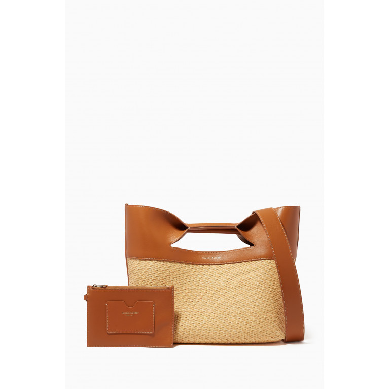 Alexander McQueen - Small Bow Bag in Textile & Leather
