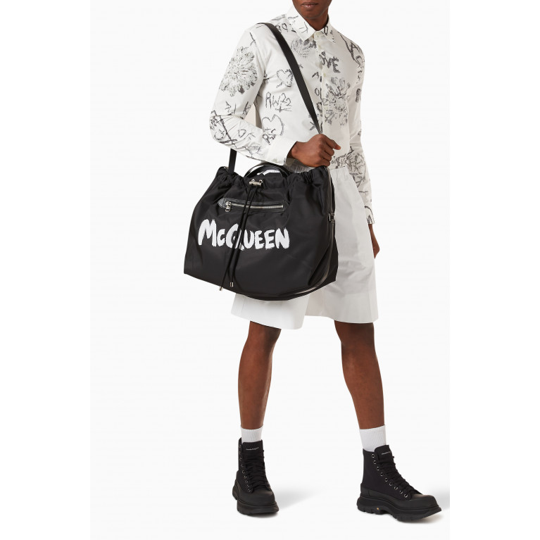 Alexander McQueen - McQueen Graffiti Bundle Bag in Recycled Polyfaille