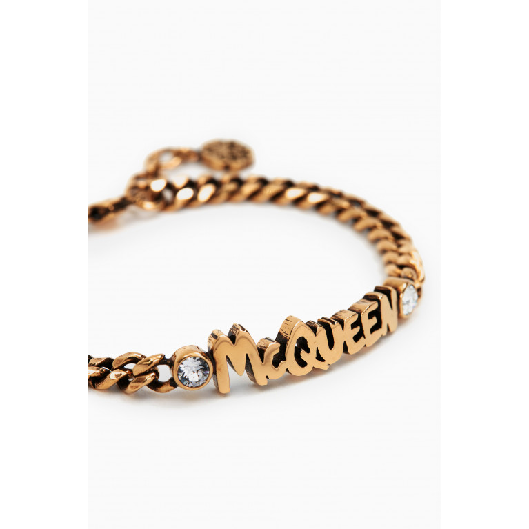 Alexander McQueen - McQueen Graffiti Chain Bracelet