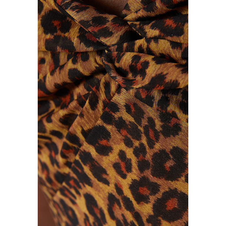 Staud - Lea Leopard Print Dress