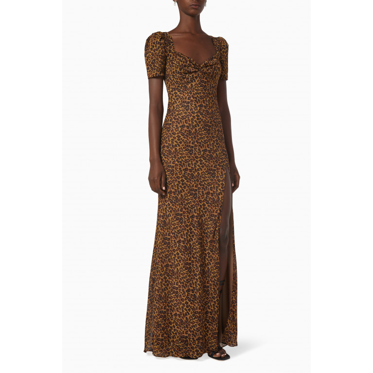 Staud - Lea Leopard Print Dress