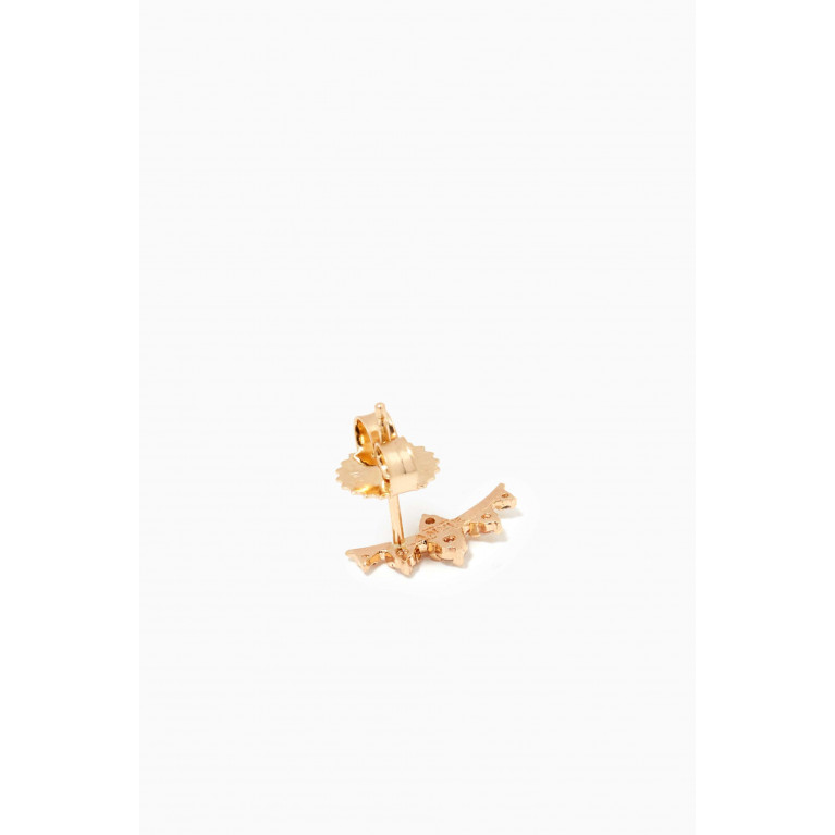 Anzie - Cléo Smile Ear Crawler in 14kt Yellow Gold White