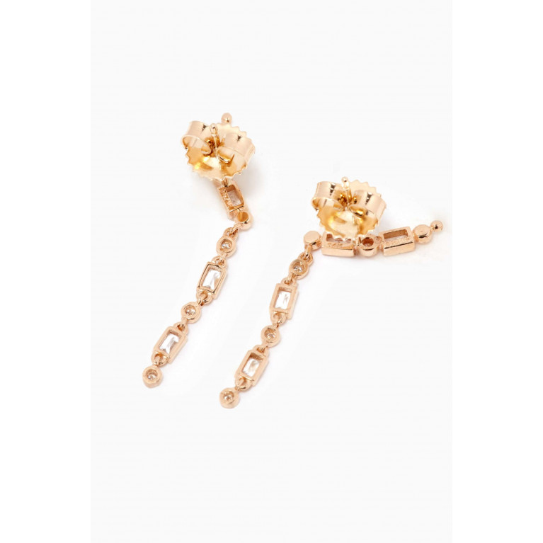 Anzie - Mel Soldera Deco Drop Earrings in 14kt Yellow Gold