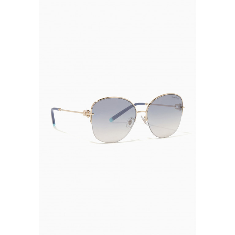 Tiffany & Co. - Square Sunglasses in Metal