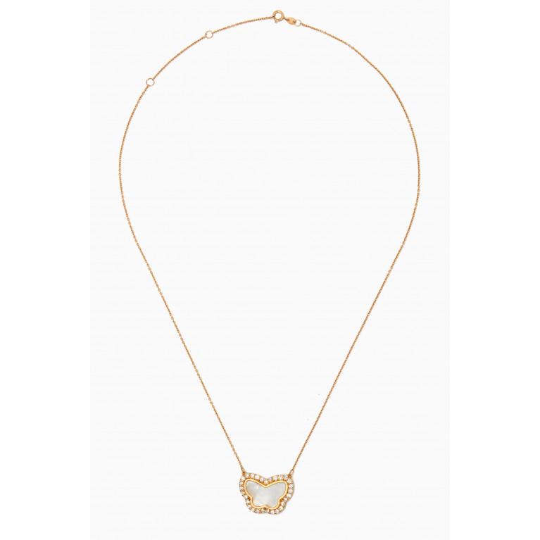 M's Gems - Alina Diamond Necklace in 18kt Yellow Gold