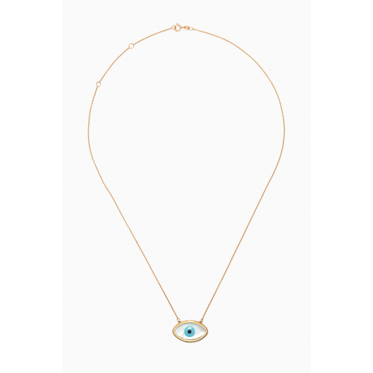 M's Gems - Amyra Mother of Pearl Necklace in 18kt Yellow Gold