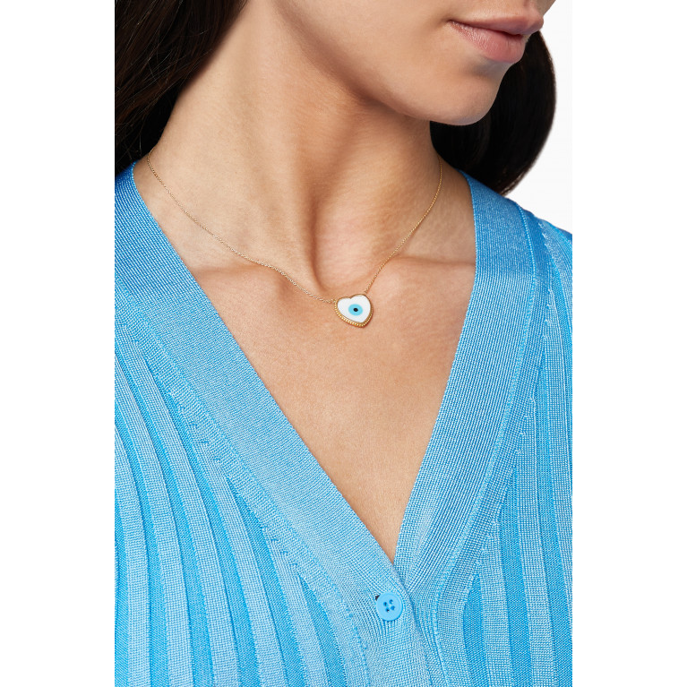 M's Gems - Nura Mother of Pearl Necklace in 18kt Yellow Gold
