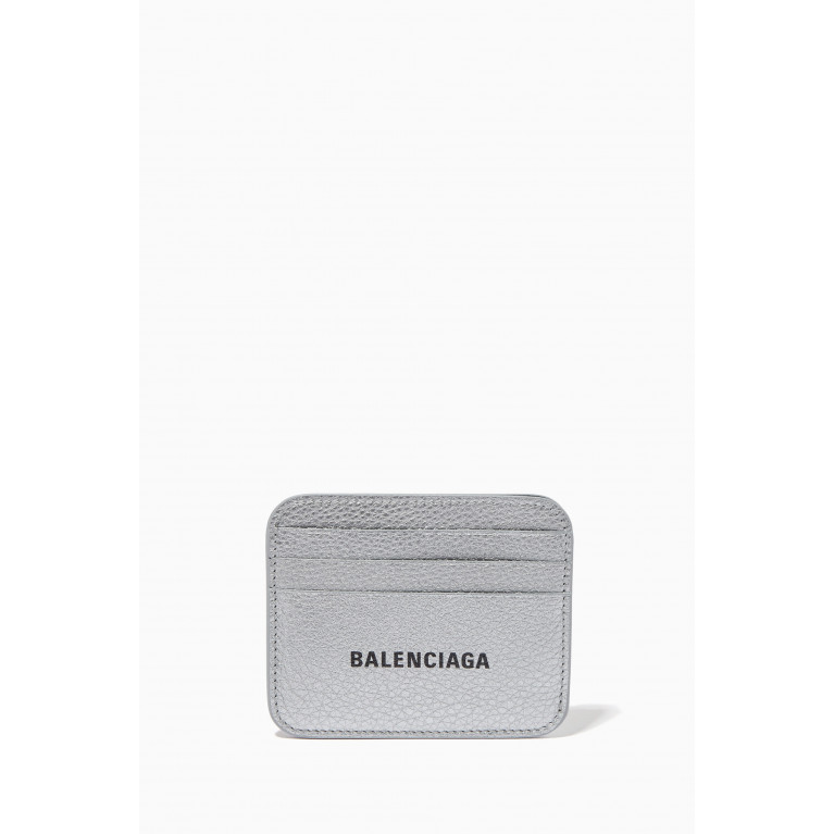 Balenciaga - Cash Cardholder in Metallic Grained Calfskin