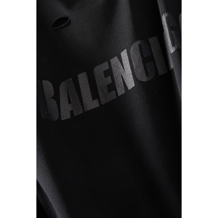 Balenciaga - Caps Destroyed Flatground Large Fit T-shirt in Vintage Jersey