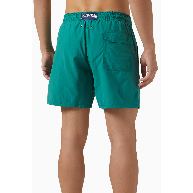 Vilebrequin - Moorea Swim Shorts in Recycled Nylon Green