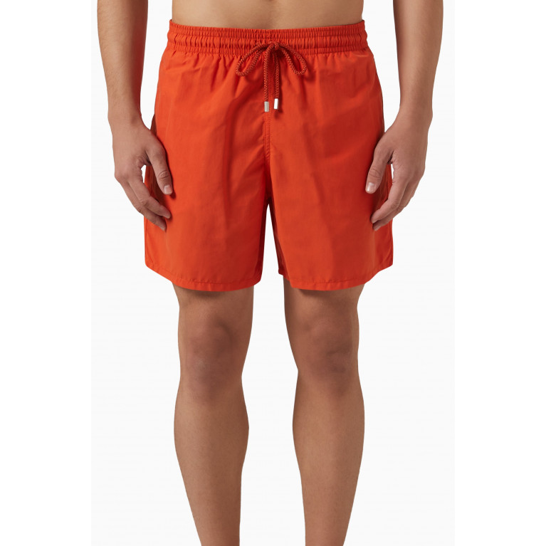 Vilebrequin - Moorea Swim Shorts in Recycled Nylon Orange