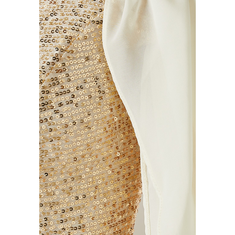 NASS - Fishtail Gown in Sequin Gold
