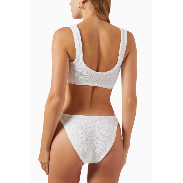Hunza G - Xandra Bikini Set in Original Crinkle™ White
