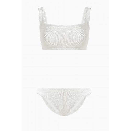 Hunza G - Xandra Bikini Set in Original Crinkle™ White