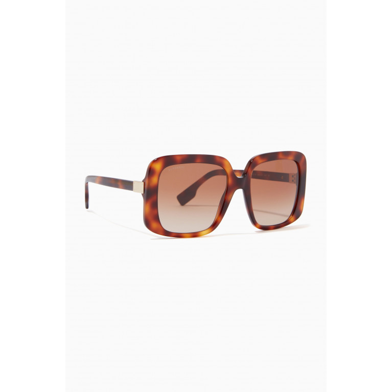 Burberry - Oversized D-frame Sunglasses in Acetate