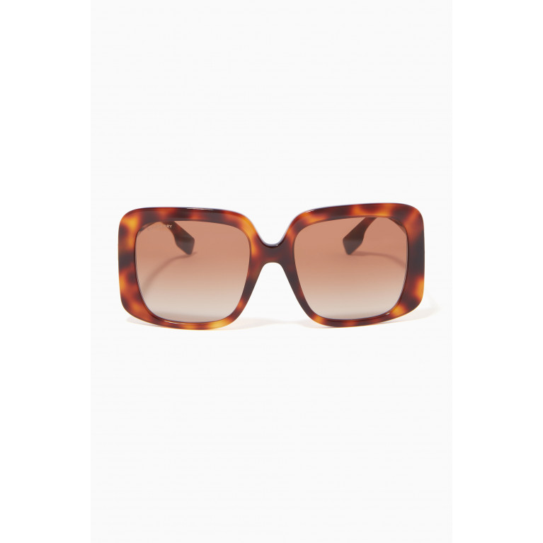 Burberry - Oversized D-frame Sunglasses in Acetate