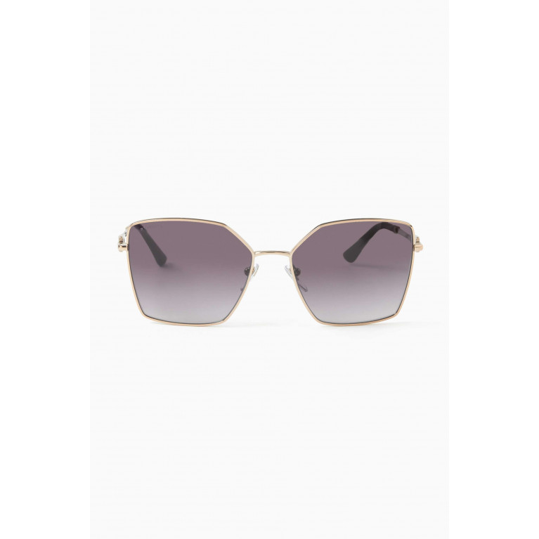 BVLGARI - D-frame Sunglasses in Metal