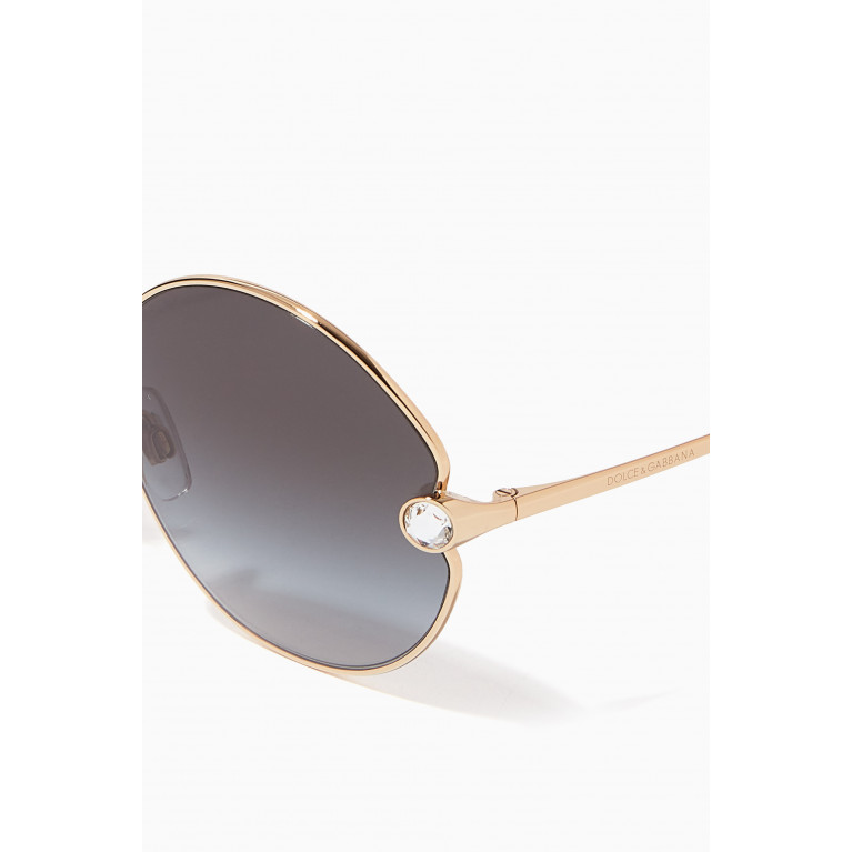 Dolce & Gabbana - Slim Sunglasses in Metal
