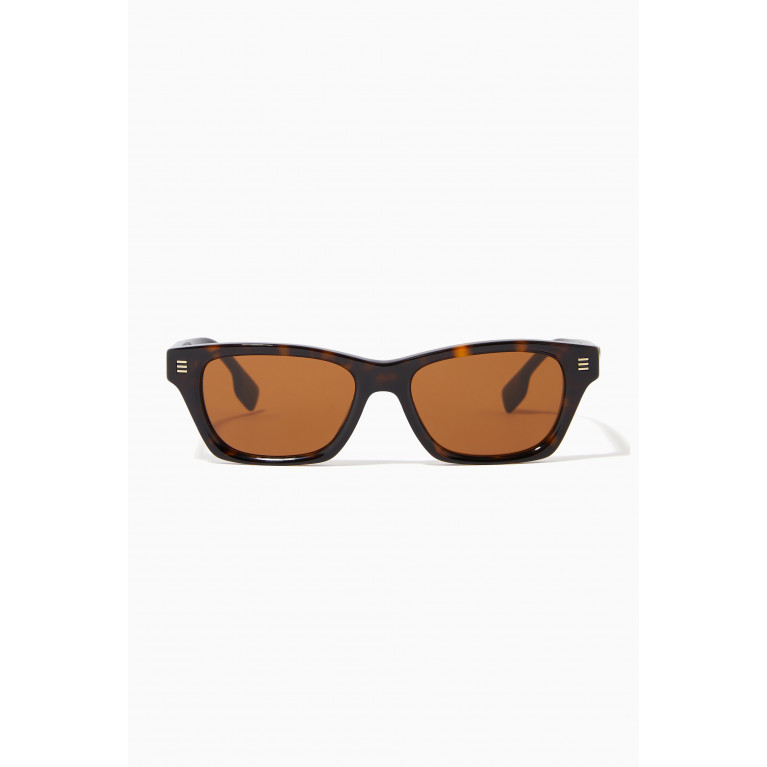 Burberry - Rectangular Sunglasses in Acetate