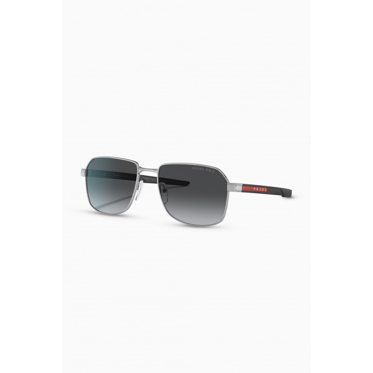 Prada - Linea Rossa D-frame Sunglasses in Metal
