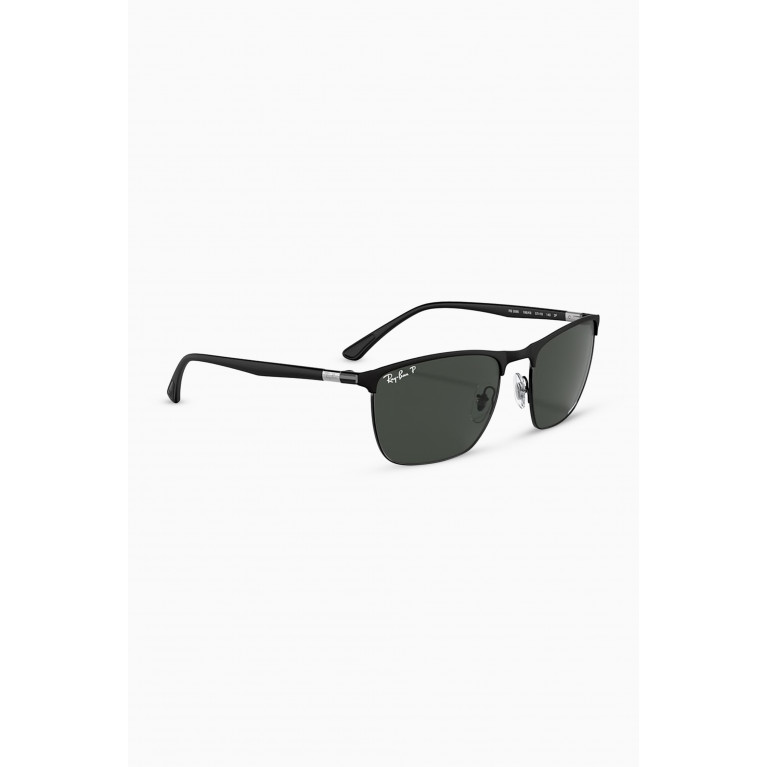 Ray-Ban - RB3686 Chromance Sunglasses in Steel